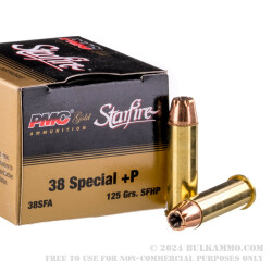 20 Rounds of .38 Spl +P Ammo by PMC Starfire - 125gr JHP
