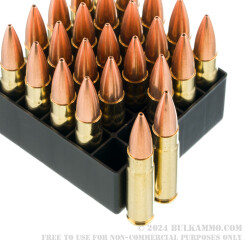 500 Rounds of .300 AAC Blackout Ammo by Fiocchi - 220gr HPBT MatchKing