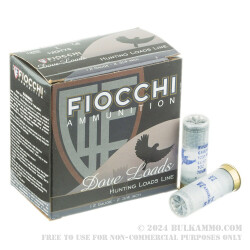 250 Rounds of 12ga Ammo by Fiocchi - 1 ounce #7 1/2 shot