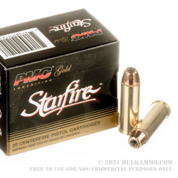 20 Rounds of .44 Mag Ammo by PMC Starfire - 240gr JHP