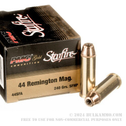 20 Rounds of .44 Mag Ammo by PMC Starfire - 240gr JHP