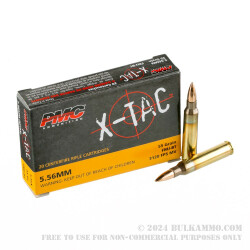 1000 Rounds of 5.56x45 Ammo In Plastic Battle Packs by PMC - 55gr FMJ