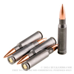 20 Rounds of .308 Win Ammo by Wolf - 145gr FMJ
