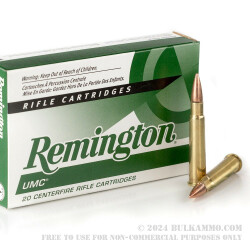 20 Rounds of .303 British Ammo by Remington UMC - 174gr MC