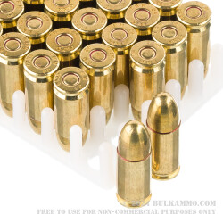 500 Rounds of 9mm Ammo by Turan Battle Pack - 124gr FMJ