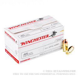 500 Rounds of .45 ACP Ammo by Winchester - 230gr FMJ