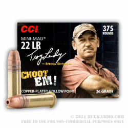 375 Rounds of .22 LR Ammo by CCI Swamp People Edition - 36gr CPHP