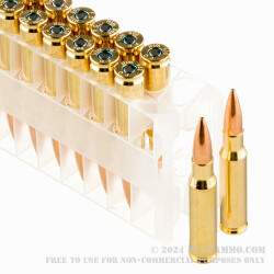 500 Rounds of .308 Win Ammo by Federal Sierra Match King - 168gr HPBT