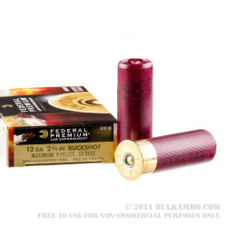 5 Rounds of 12ga Ammo by Federal LE Tactical -  00 Buck