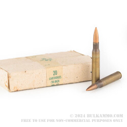 1000 Rounds of 30-06 Springfield Ammo by Pakistani Military Surplus - 150gr FMJ