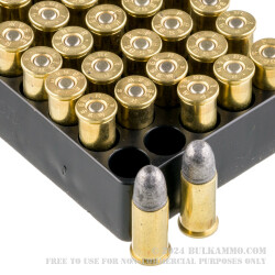 50 Rounds of .38 S&W Ammo by Remington Performance Wheel Gun - 146gr LRN