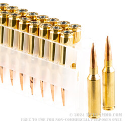 20 Rounds of 6.5 mm Creedmoor Ammo by Federal - 130gr Berger Hybrid OTM