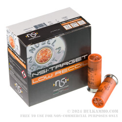 250 Rounds of 12ga Ammo by NobelSport Low Recoil - 1 ounce #7.5 shot