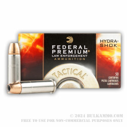 50 Rounds of .38 Spl +P+ Ammo by Federal - 147gr JHP