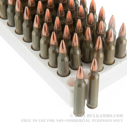 500 Rounds of .223 Ammo by Hornady Steel Cased Match - 55gr HP