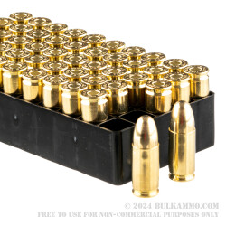 1000 Rounds of 9mm Ammo by MAXXTech Brass - 124gr FMJ