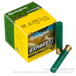 25 Rounds of .410 Ammo by Remington Express XLR - 11/16 ounce #6 shot