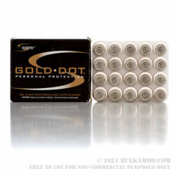 20 Rounds of .40 S&W Ammo by Speer - 155gr JHP