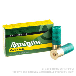 5 Rounds of 12ga Ammo by Remington Express -  000 Buck