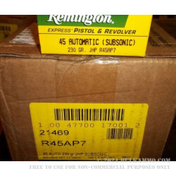 50 Rounds of .45 ACP Ammo by Remington Express - 230gr JHP