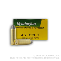 50 Rounds of .45 Long-Colt Ammo by Remington - 225gr MC