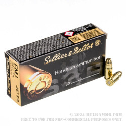 1000 Rounds of .357 SIG Ammo by Sellier & Bellot - 140gr FMJ