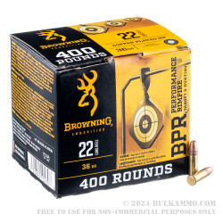 1600 Rounds of .22 LR Ammo by Browning - 36gr CPHP