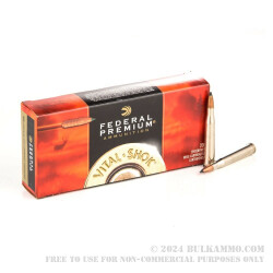 20 Rounds of .300 H&H Mag Ammo by Federal - 180gr JHP
