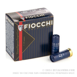 25 Rounds of 12ga Ammo by Fiocchi Spreader - 1 1/8 ounce #8 shot