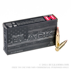 20 Rounds of 6.8 SPC Ammo by Hornady BLACK - 110gr V-MAX
