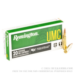 500 Rounds of .223 Ammo by Remington UMC - 55gr FMJ