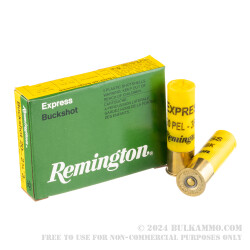 5 Rounds of 20ga Ammo by Remington Express -  #3 Buck
