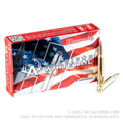 20 Rounds of 7mm Rem Mag Ammo by Hornady American Whitetail- 139gr SP