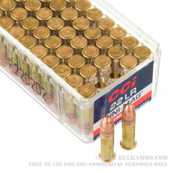 100 Rounds of .22 LR Ammo by CCI - 40gr CPRN