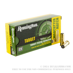 500 Rounds of .38 Spl Ammo by Remington Target - 148gr Lead Wadcutter