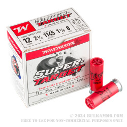 250 Rounds of 12ga Ammo by Winchester - 1 1/8 ounce #8 shot