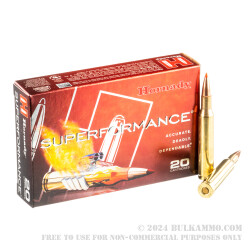20 Rounds of .270 Win Ammo by Hornady Superformance - 140gr SST