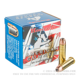 250 Rounds of .357 Mag Ammo by Hornady American Gunner - 125gr XTP JHP