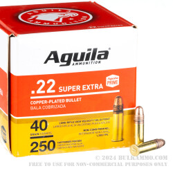 2000 Rounds of .22 LR Ammo by Aguila Super Extra - 40gr CPRN