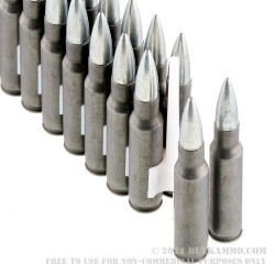 500 Rounds of .308 Win Ammo by Tula - 150gr FMJ