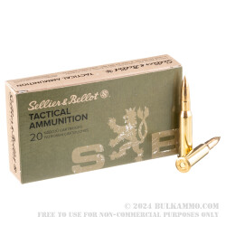 20 Rounds of 7.62x54r Ammo by Sellier & Bellot - 180gr FMJ