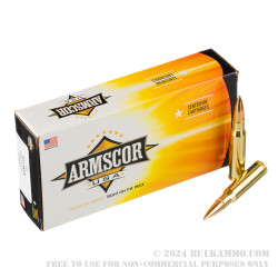 200 Rounds of .308 Win Ammo by Armscor - 168gr HPBT