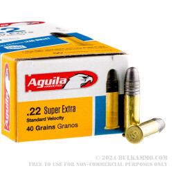 2000 Rounds of .22 LR Ammo by Aguila Super Extra - 40gr LRN