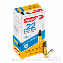 2000 Rounds of .22 LR Ammo by Aguila Super Extra - 40gr LRN