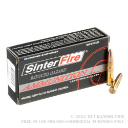 20 Rounds of .300 AAC Blackout Ammo by SinterFire - 110gr Lead-Free Frangible