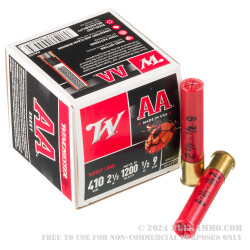 250 Rounds of .410 Ammo by Winchester AA Target - 1/2 ounce #9 shot