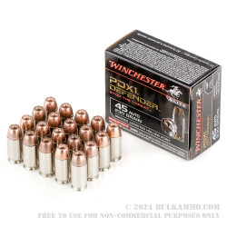 20 Rounds of .45 ACP Ammo by Winchester - 230gr JHP