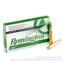 200 Rounds of 30-06 Springfield Ammo by Remington UMC - 150gr MC