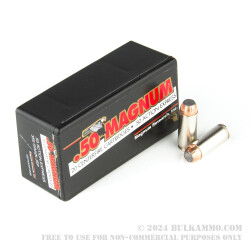 20 Rounds of .50 AE Ammo by Magnum Research - 350gr Jacketed Soft Point