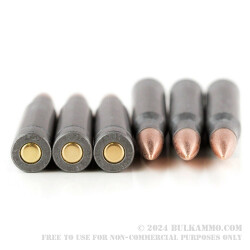20 Rounds of 30-06 Springfield Ammo by Wolf Military Classic - 168gr FMJ
